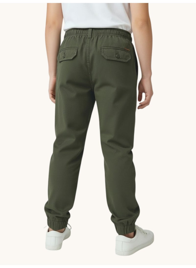 فكتور اند جين بنطلون رياضي للأولاد باللون الزيتوني - Image 5